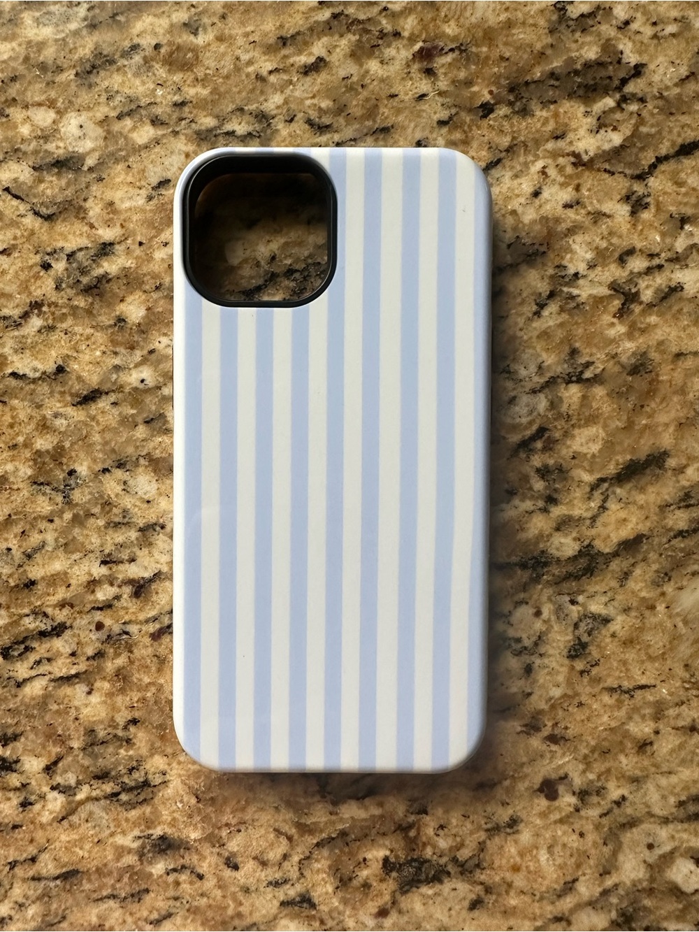 Never Used Blue Pinstripe IPhone 14 Cell Phone Case